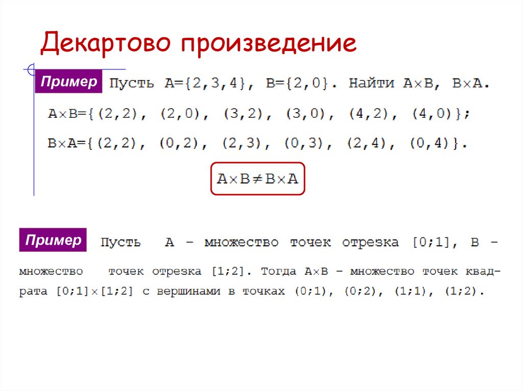 Декартово произведение