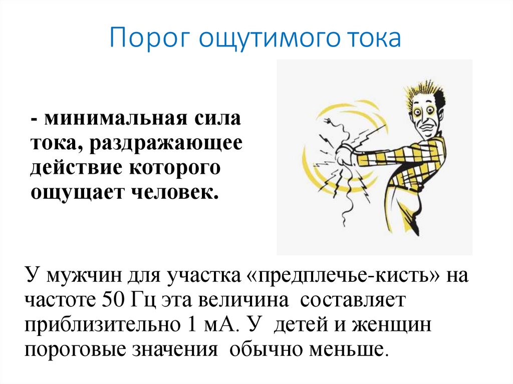 Порог ощутимого тока