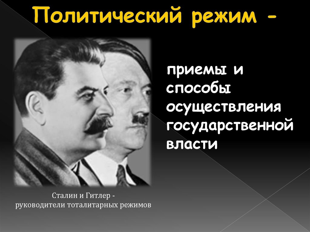 Политический режим -