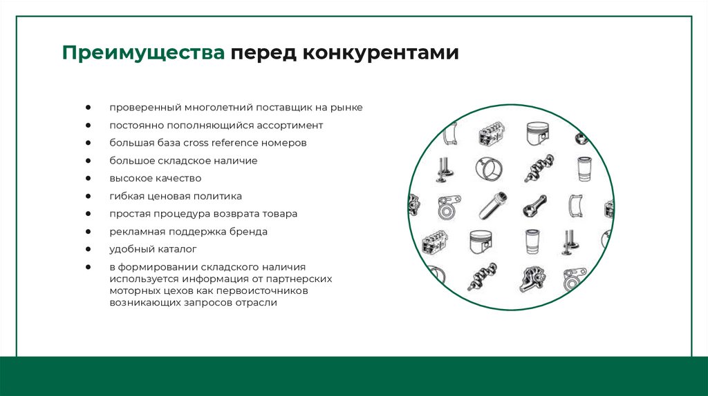 Преимущества перед конкурентами