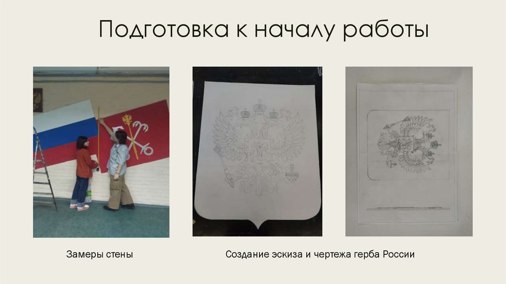 Подготовка к началу работы