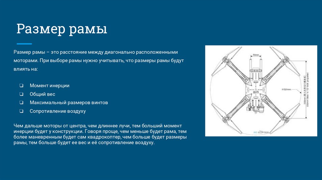 Размер рамы
