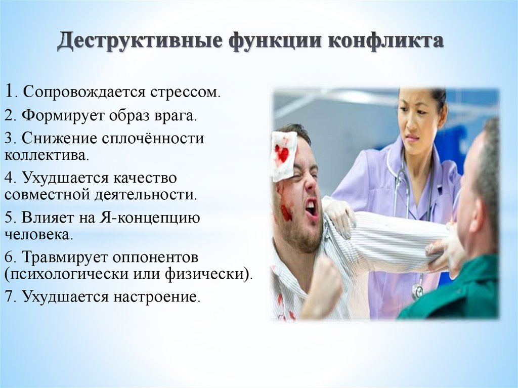 Деструктивные функции конфликта