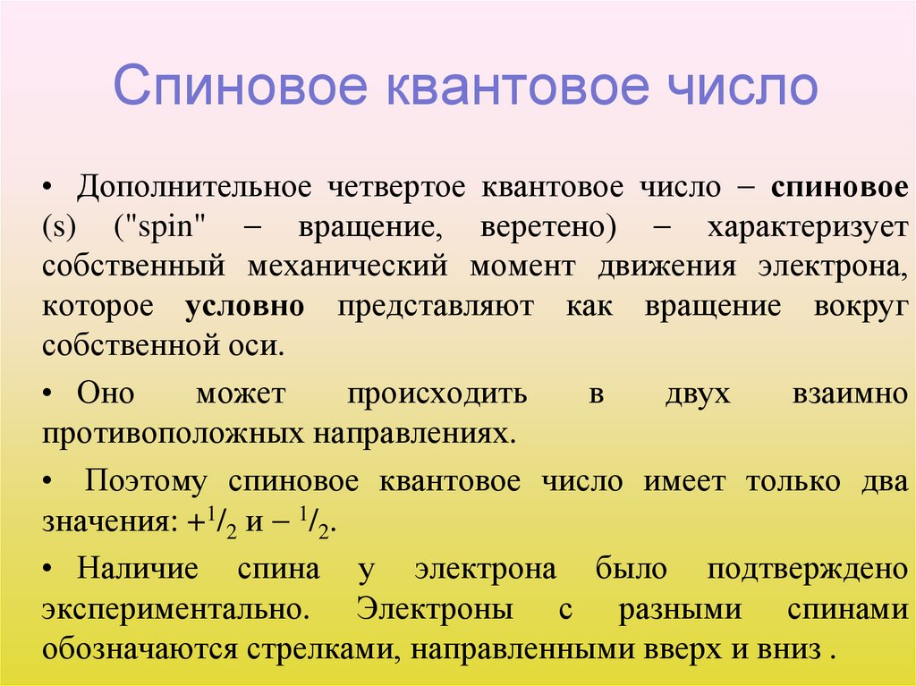 Спиновое квантовое число