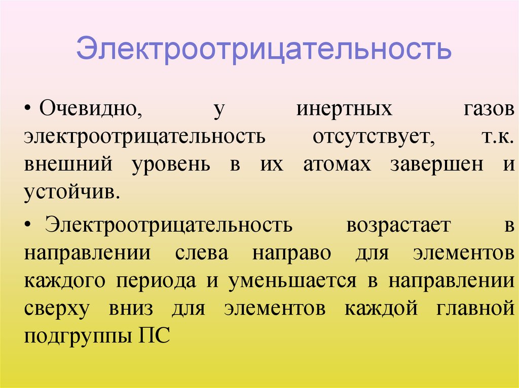 Электроотрицательность