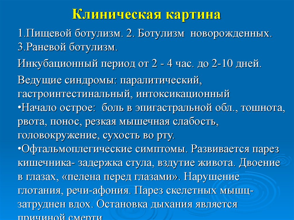 Клиническая картина