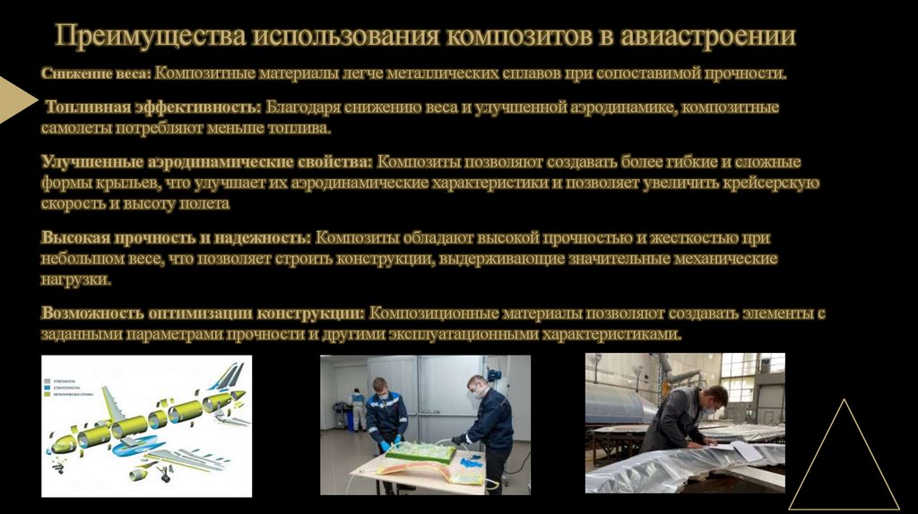 Преимущества использования композитов в авиастроении