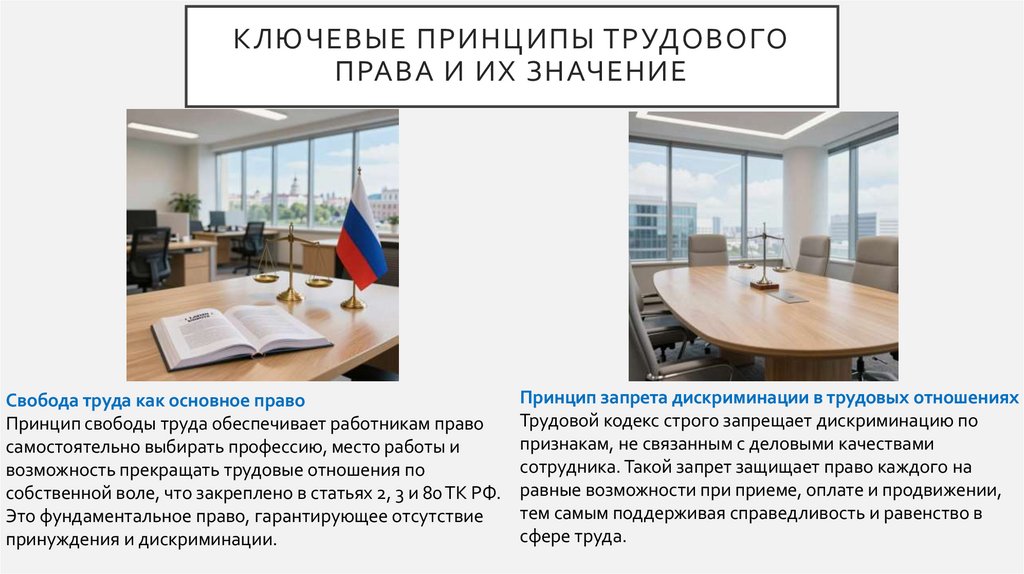 Ключевые принципы трудового права и их значение