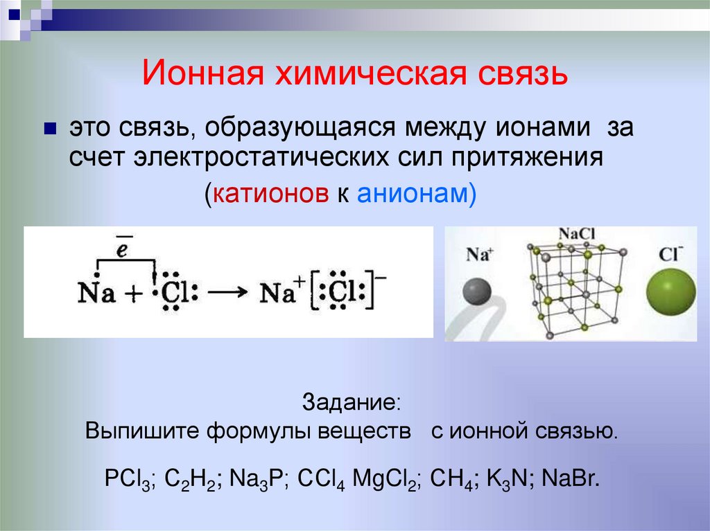 Ионная химическая связь