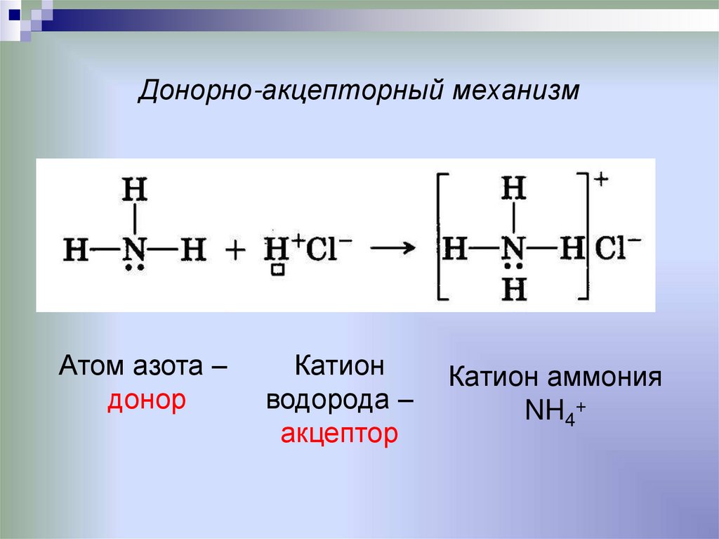 Донорно-акцепторный механизм