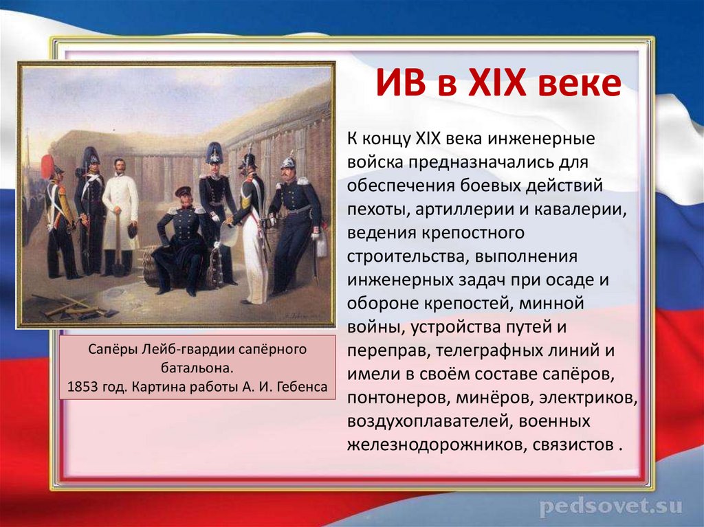 ИВ в XIX веке