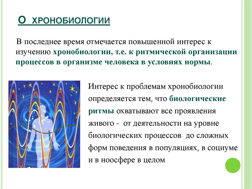 О хронобиологии
