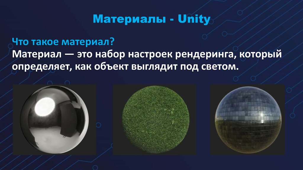 Материалы - Unity
