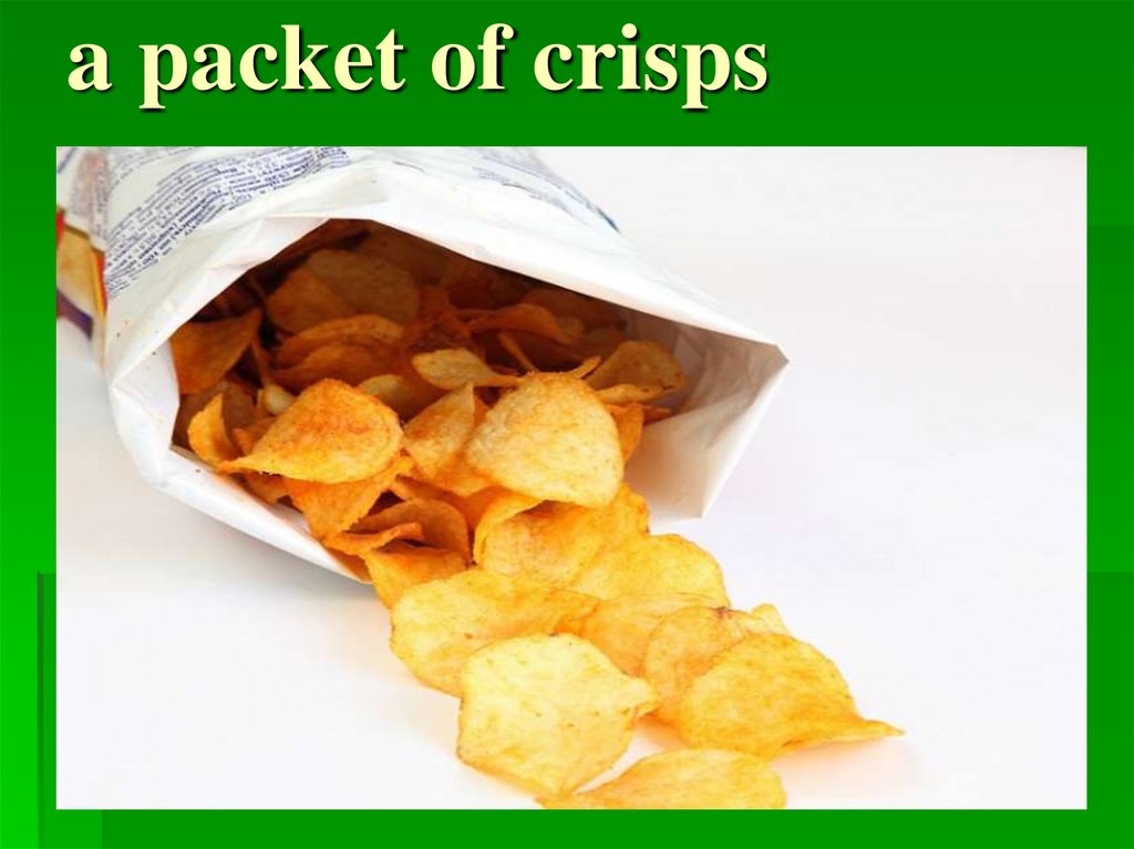 a packet of crisps