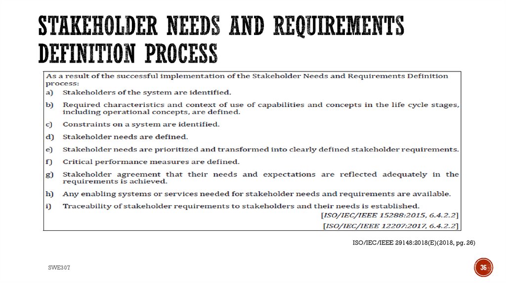 Stakeholder Needs and Requirements Definition Process