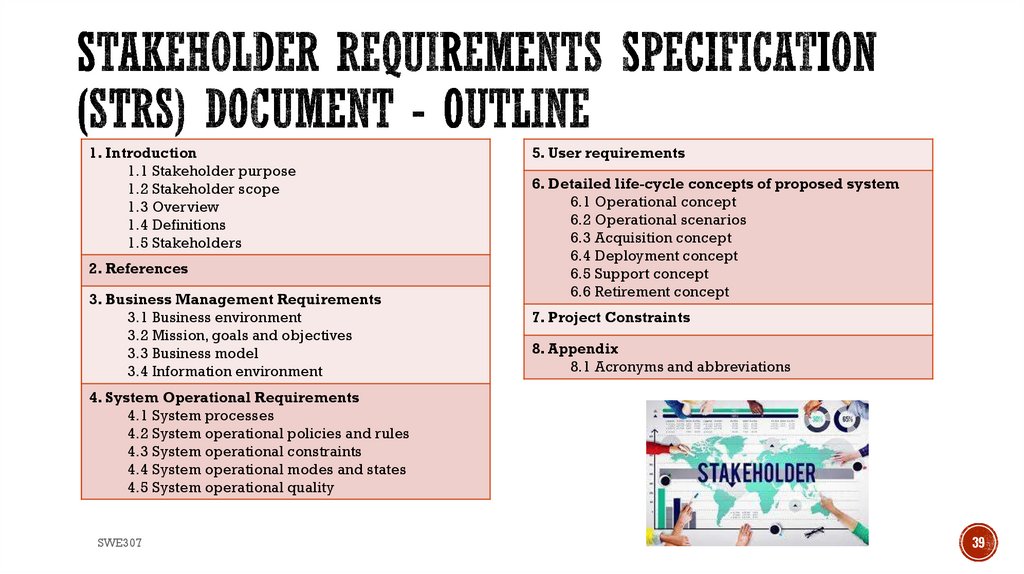 Stakeholder Requirements Specification (StRS) Document - Outline