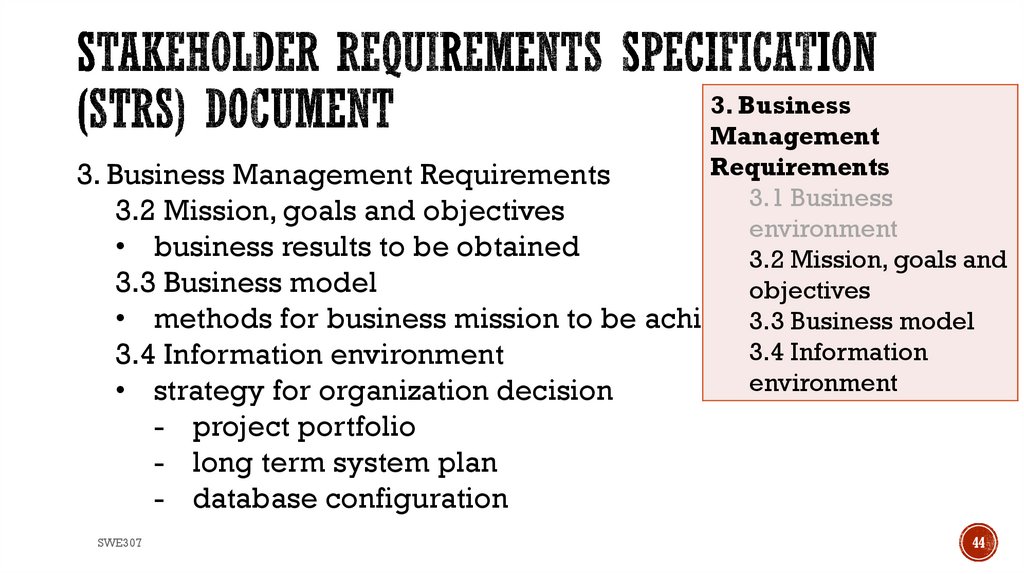 Stakeholder Requirements Specification (StRS) Document