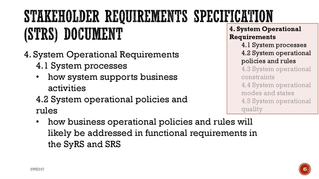 Stakeholder Requirements Specification (StRS) Document