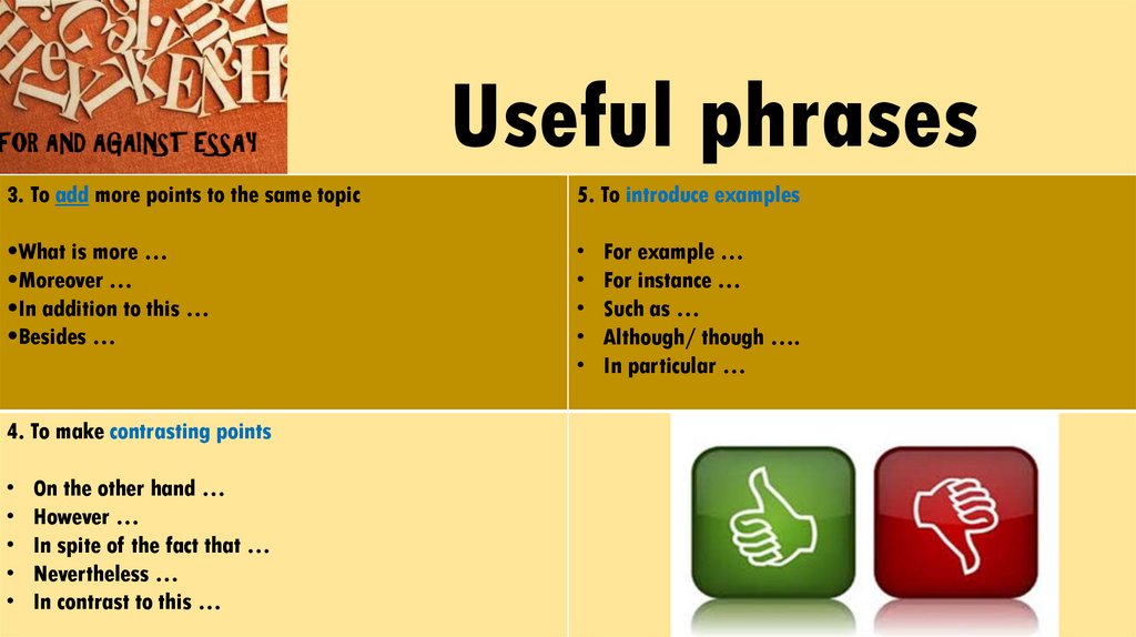 Useful phrases