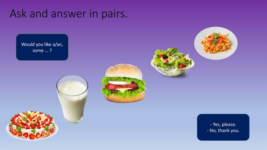 Ask and answer in pairs.