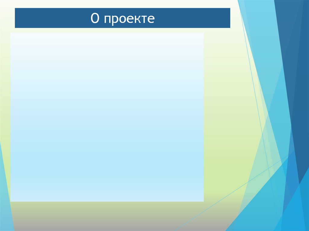 О проекте
