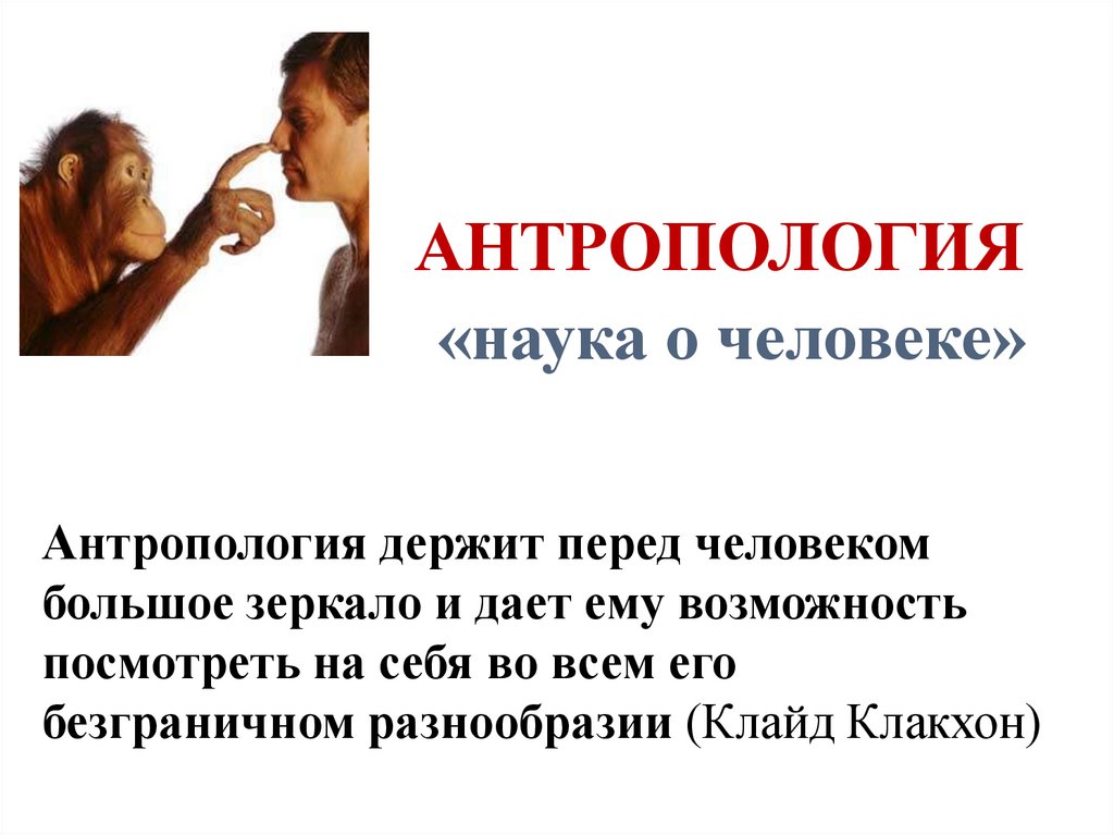 АНТРОПОЛОГИЯ