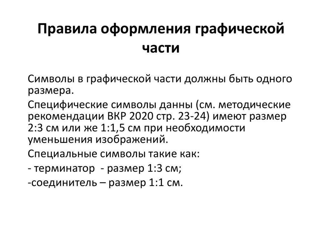 Правила оформления графической части