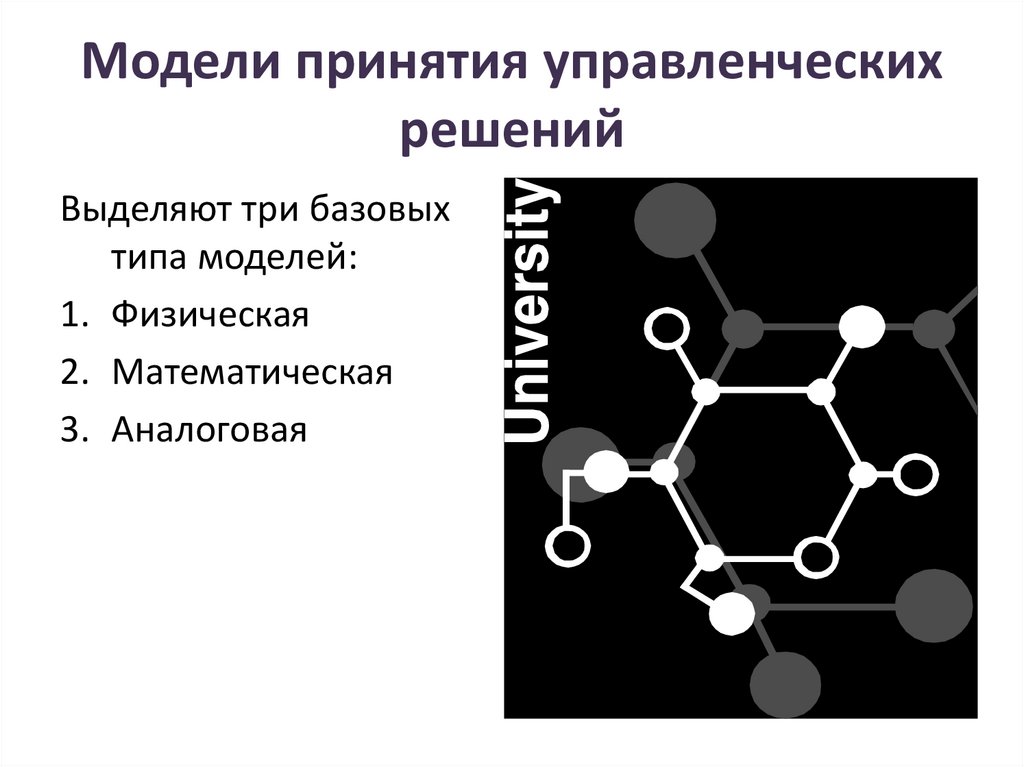 Модели принятия управленческих решений