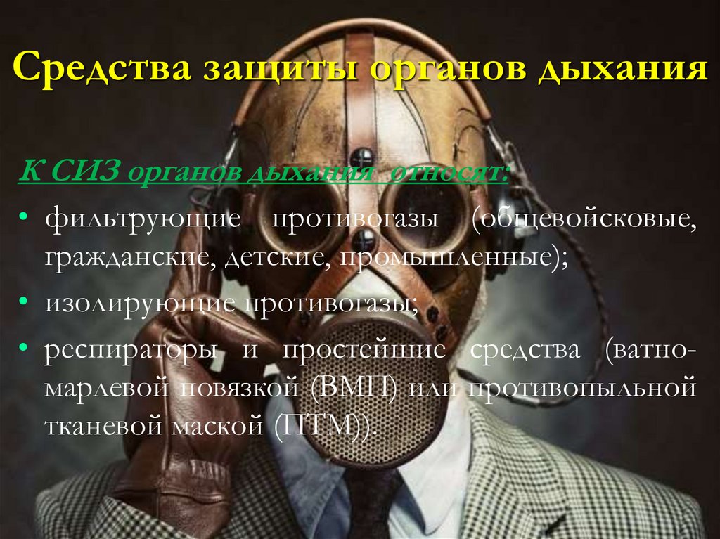Средства защиты органов дыхания