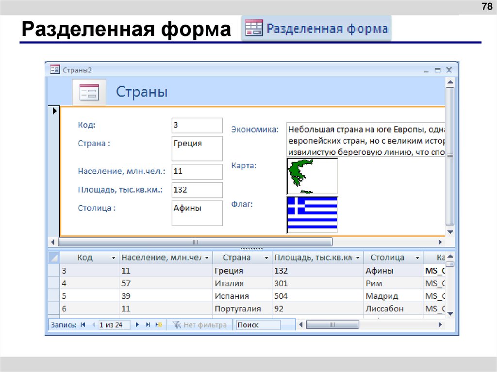 Разделенная форма