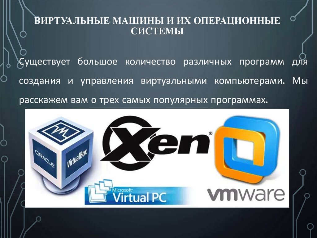 Виртуальные машины и их операционные системы