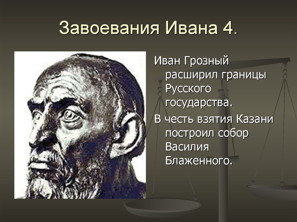 Завоевания Ивана 4.