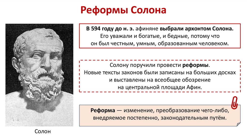 Реформы Солона