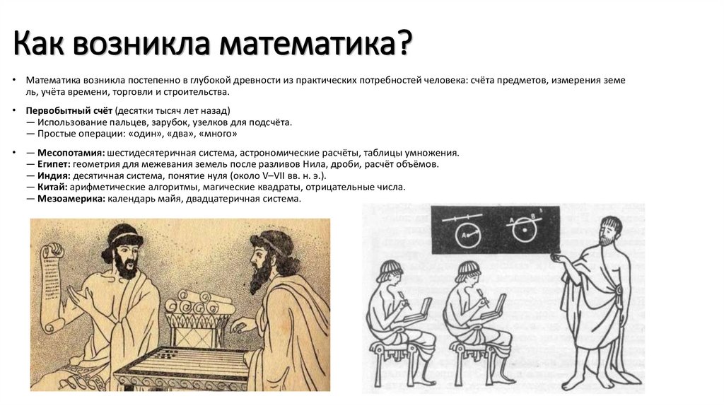 Как возникла математика?