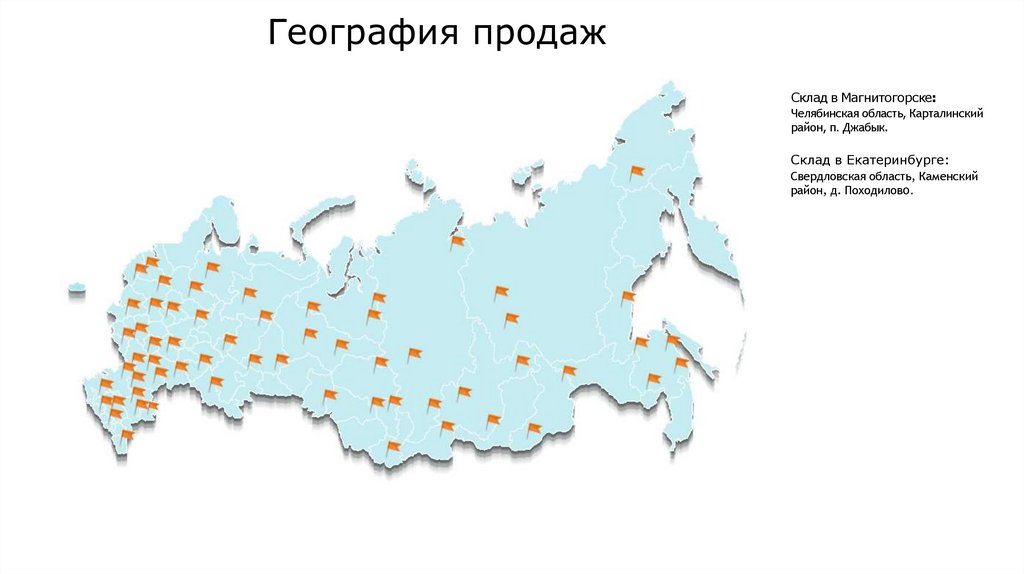 География продаж