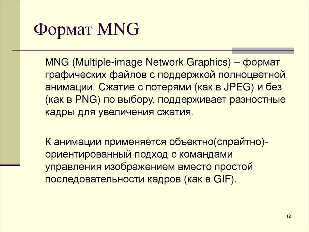 Формат MNG