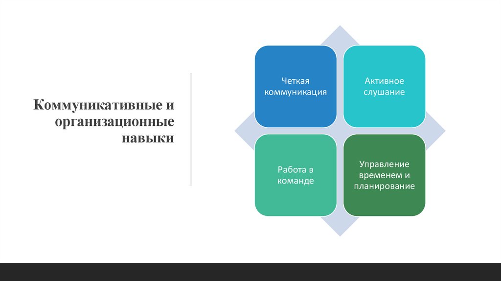 Коммуникативные и организационные навыки