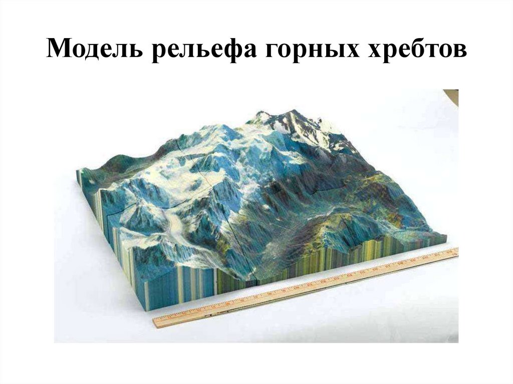 Модель рельефа горных хребтов
