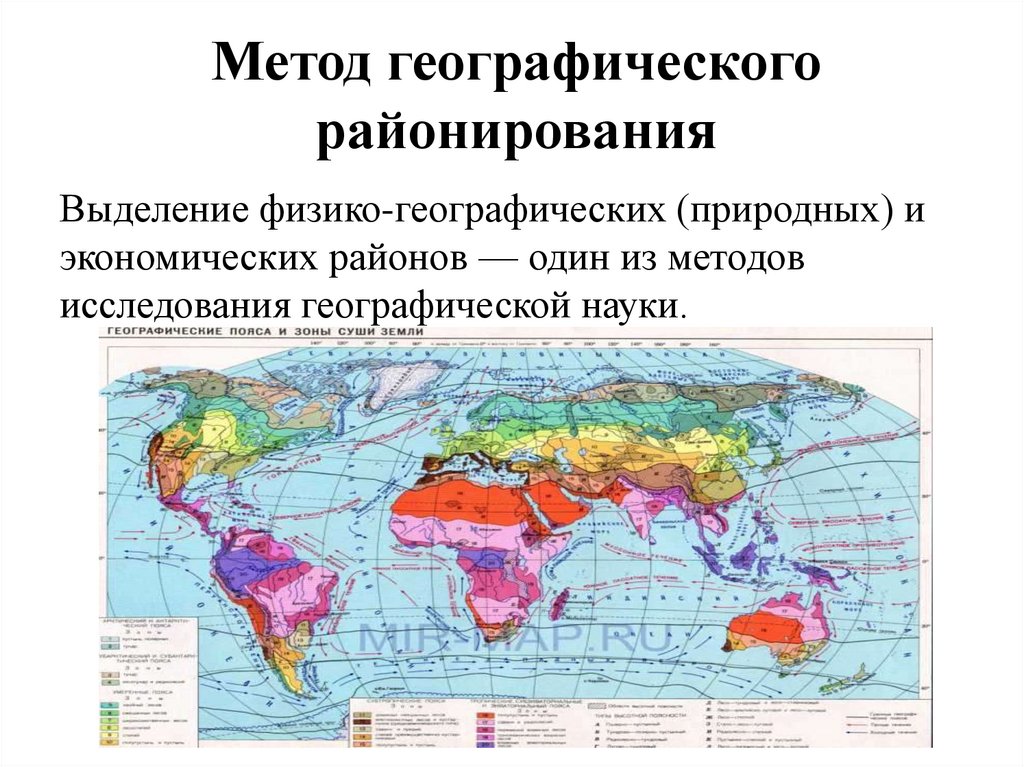 Метод географического районирования