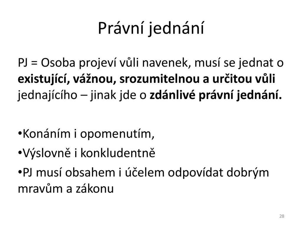 Právní jednání