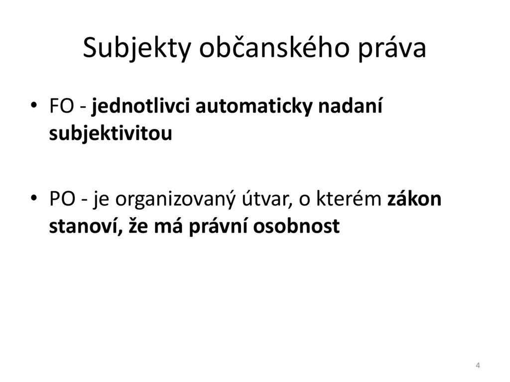 Subjekty občanského práva