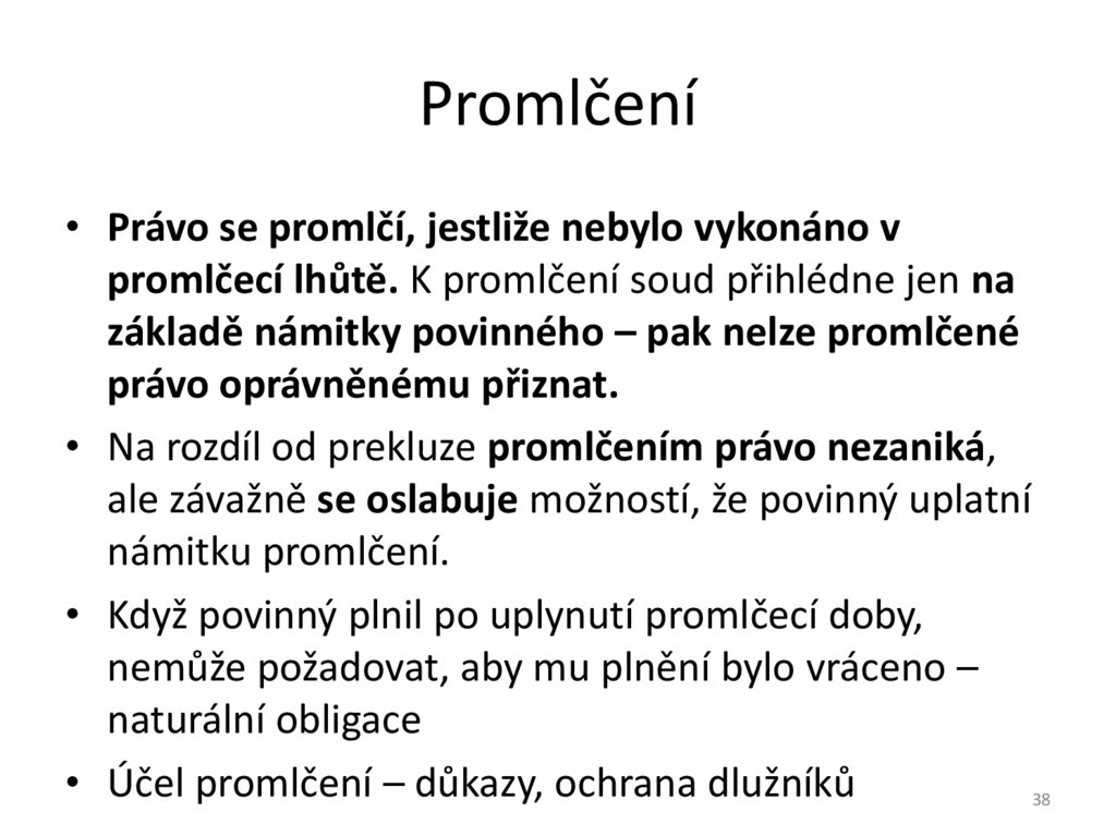 Promlčení