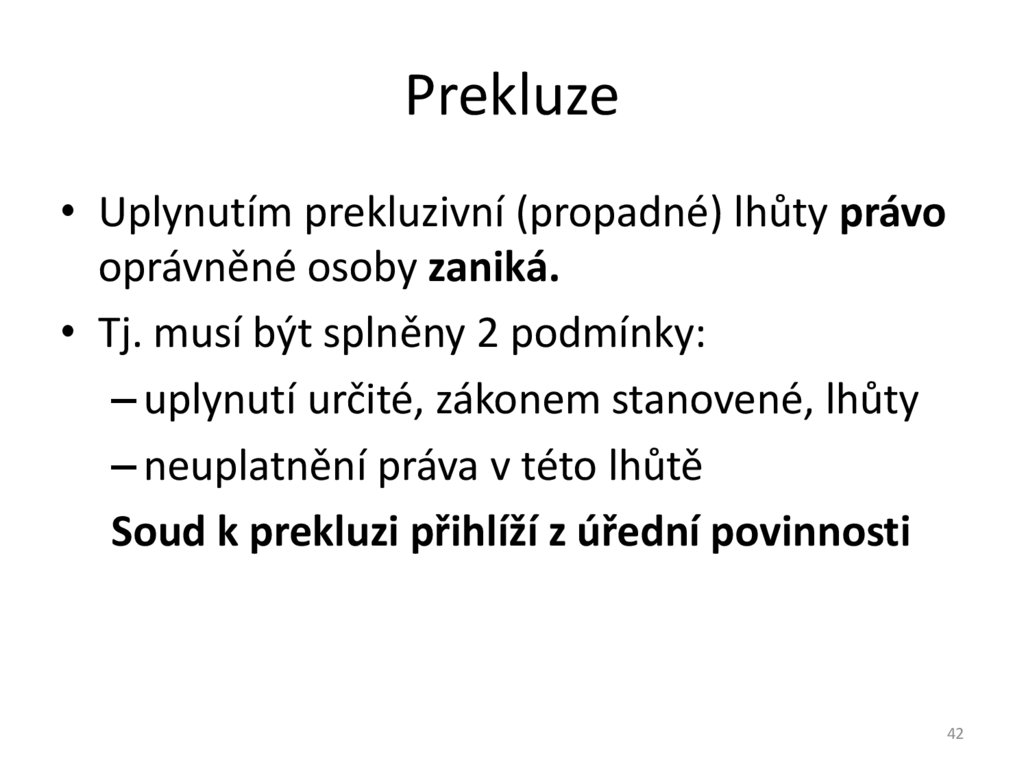 Prekluze