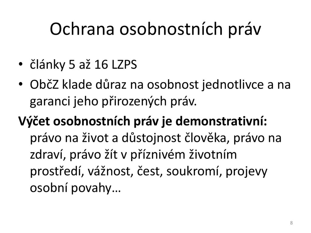 Ochrana osobnostních práv