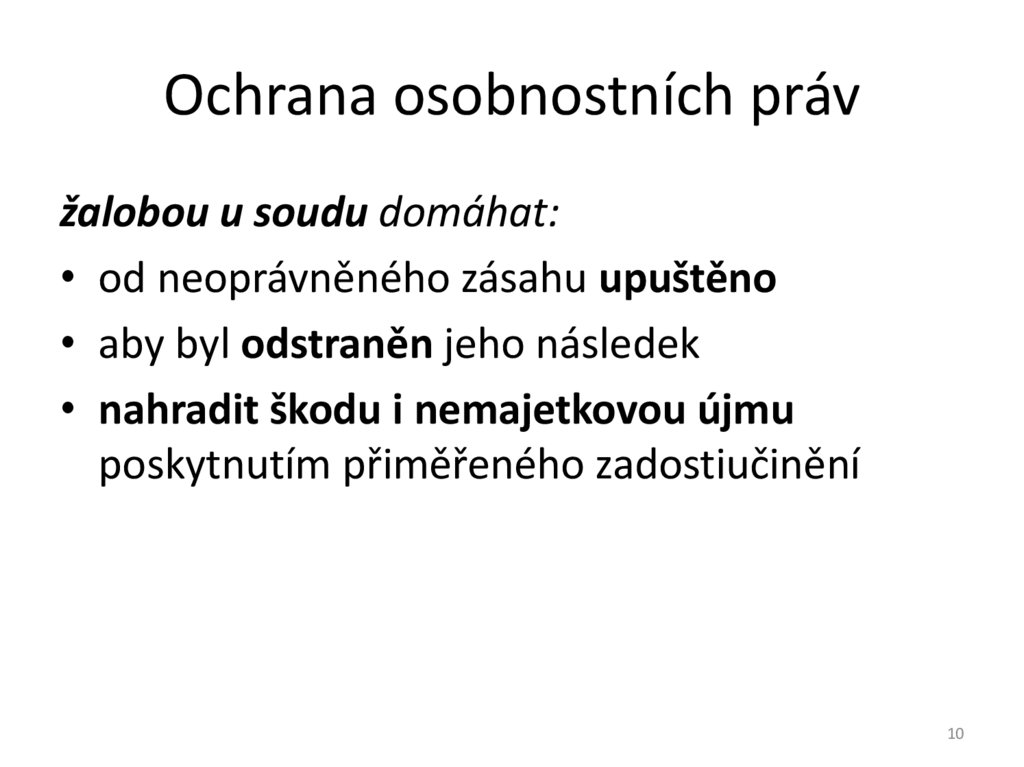 Ochrana osobnostních práv