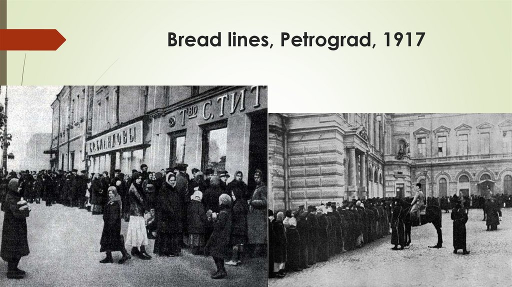 Bread lines, Petrograd, 1917
