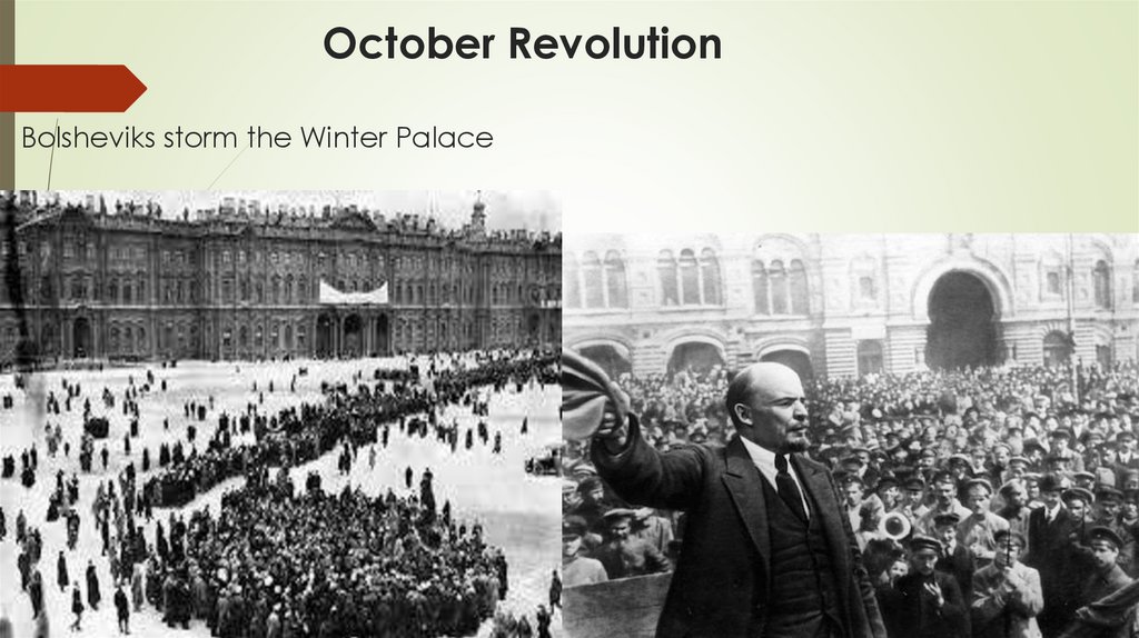October Revolution Bolsheviks storm the Winter Palace
