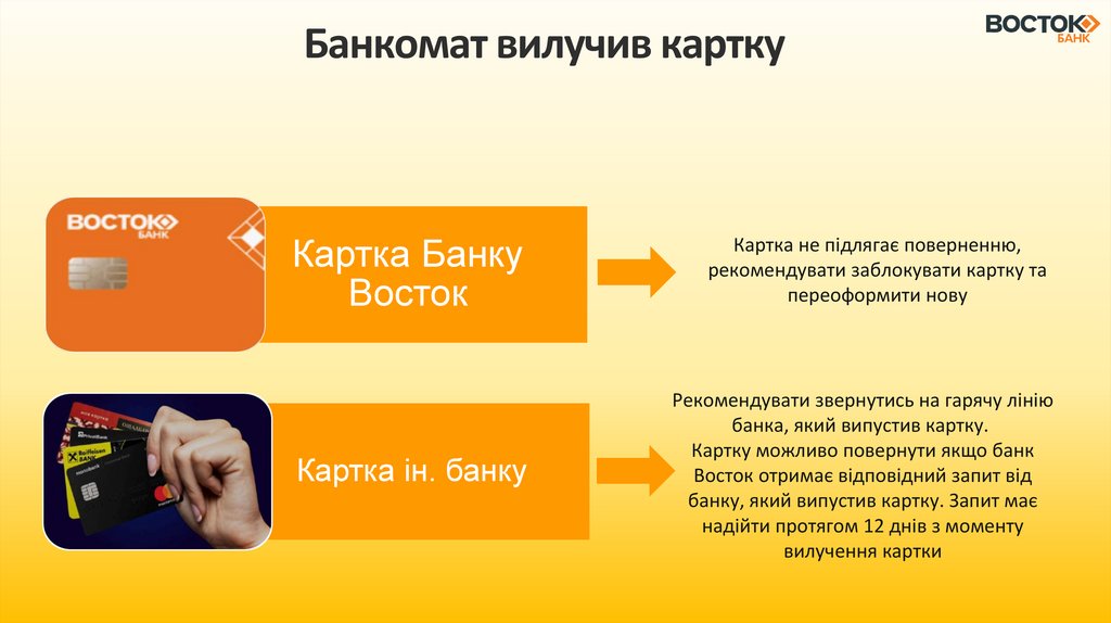 Банкомат вилучив картку