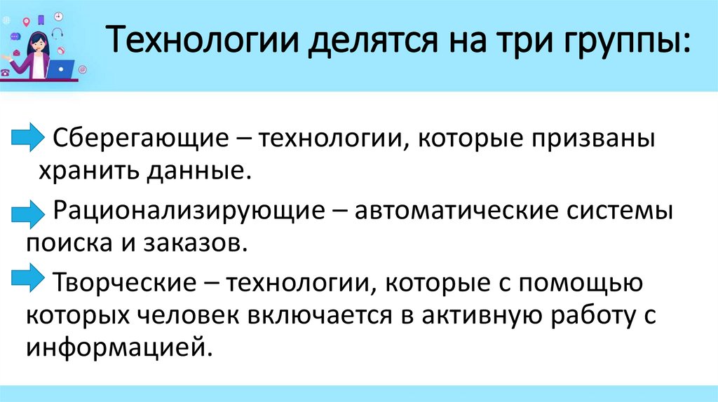 ИКТ включают в себя