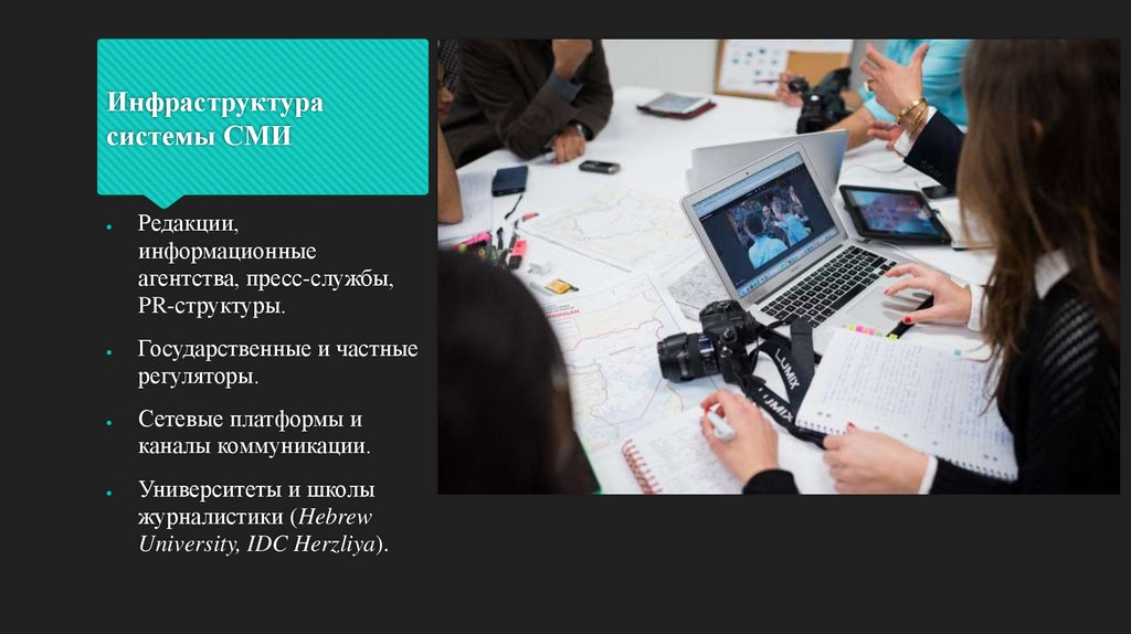 Инфраструктура системы СМИ